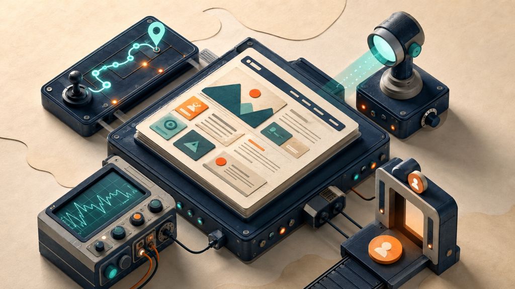 Website passa por diagnóstico integrado de navegação, SEO, dados e conversão em uma bancada de auditoria